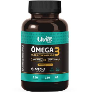 Imagem de Omega 3 Ultraconcentrado 120 Cápsulas Uvits