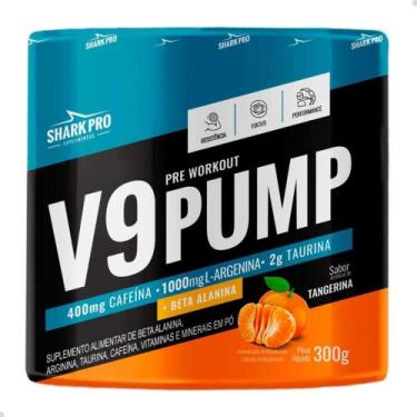 Imagem de Pre Workout V9 Pump 300g Shark Pro, Tangerina