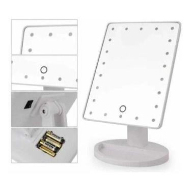 Imagem de Espelho De Mesa Maquiagem Com 16 Leds Rotação Touch Screen - oem