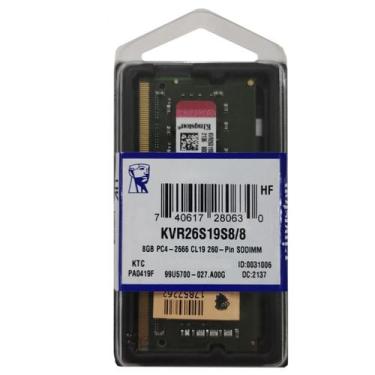 Imagem de Memória RAM ValueRAM notebook color verde 8GB ddr4 pc4 2666 Kingston p