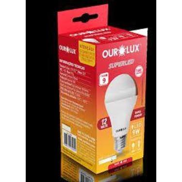 Imagem de Lâmpada Led 9w 12v E27 Ourolux 6500k - Liga Na Bateria