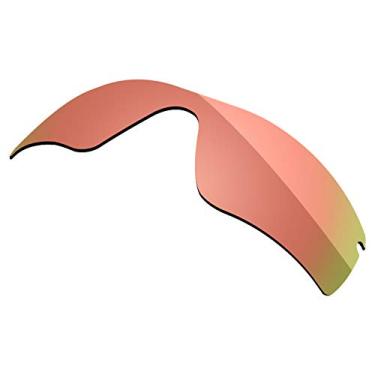 Imagem de Firtox Lentes polarizadas de substituição compatíveis com óculos de sol Oakley Radar Path/Radar Path Asian Fit (AF) - Opções, Blush Gold - Polarizado, One Size
