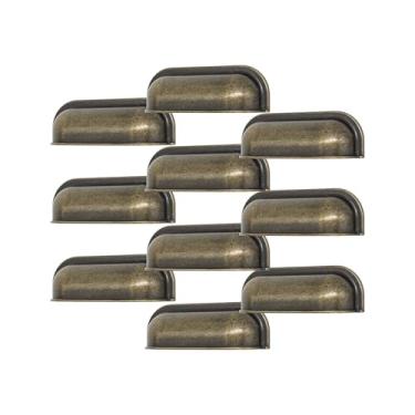 Imagem de Puxador Concha Puxadores Moveis De Gaveta Colonial Kit 10 Pçs (Ouro Velho)