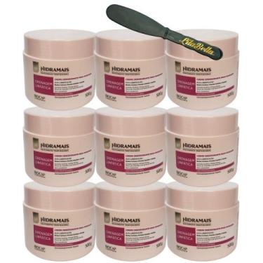 Imagem de 9 Creme Massagem Drenagem Linfática 500GR Hidramais+Espàtula