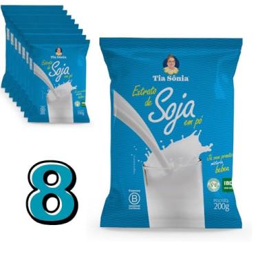 Imagem de Tia Sônia, Kit Extrato Leite de Soja Pó Solúvel 200g cada Tia Sônia