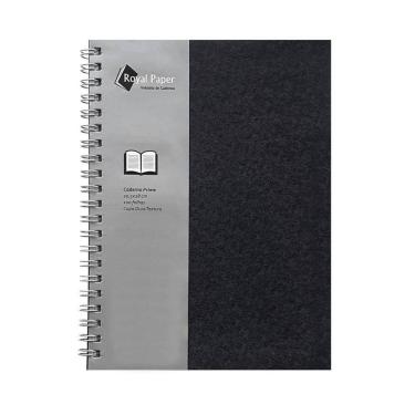 Imagem de Caderno Prime Royal Paper Pautado 100 Folhas 20,5X28Cm Preto