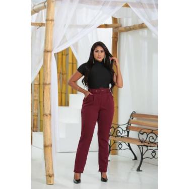 Imagem de Calça de Alfaiataria  Tradicional Tendência /Social /Feminina/ - Nanda