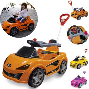 Imagem de Carrinho De Passeio Andador Infantil E Pedal Empurrador Quadriciclo MC Laram Bebê