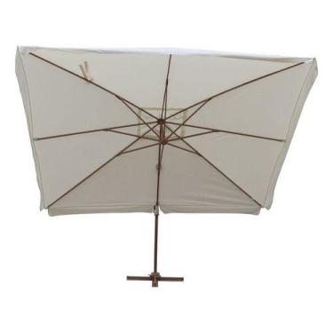 Imagem de Ombrelone Lateral Aluminio Gigante Retangular 300x400cm - BRAZIL HOME 