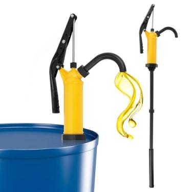 Imagem de Bomba de barril de ação de alavanca, bomba manual de barril resistente com tubo de sucção telescópica, serve para tambores de 15 a 55 galões, transferindo óleo de aquecimento, óleo de motor, fluido de