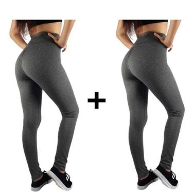 Imagem de Kit 2 Legging Térmica Calça Leg Peluciada Por Dentro Costura Reforçada