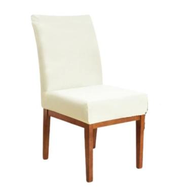 Imagem de Capas Cadeira de Madeira 3 lugares Jantar Entrega Rápida Creme - Charm