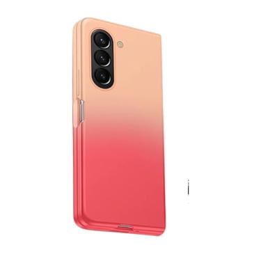 Imagem de BMLLQSS Capa de PVC para Samsung Galaxy Z Fold 5/Dobrável 4 - Acabamento fosco, Antiqueda, Design Gradiente Original, Superfície Repelente de Óleo, Proteção de Lente - Escolha Elegante, Cor
