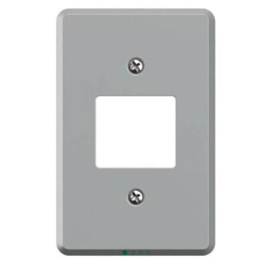 Imagem de Espelho de Tomada placa 4 x 2 p/ 2 interruptores Cinza - Mec tronic