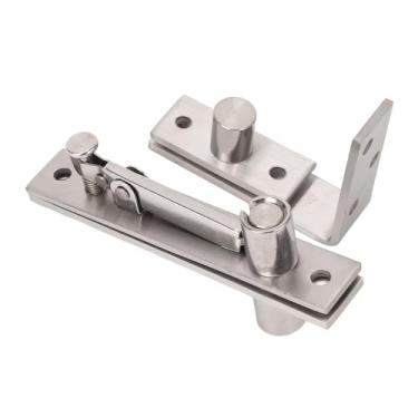Imagem de Porta Escondida Dobradiça de Dobradiça de Aço Inoxidável Porta Escondida Dobradiça de 180 Graus de 180 Graus e Rotação Silenciosa para a Porta de Madeira do Armário de Estante de