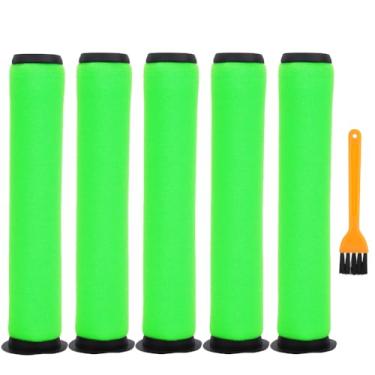 Imagem de Filtro de vácuo compatível com aspirador Bissell AirRam Stick - Compare com a peça # 1611215 para modelos 1984B 1984C 2144 21448 19841 peças de filtros de substituição (pacote com 5)