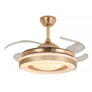 Imagem de Ventilador Teto Retratil Led Controle Remoto Bluetooth Cge - 1372