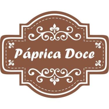 Imagem de Cartela tempero 25 etiquetas adesivo auto colante rotulo 5x4 cm a prov