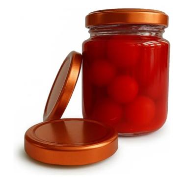 Imagem de 24 Potes Vidro Nadir Figueiredo Belém 240ml Tampa E Lacre (Cobre)