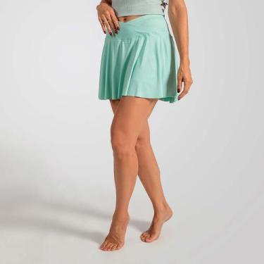 Imagem de Saia Shorts Feminino Bali Fitness Sport Verde Alma Genius, P, Verde
