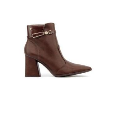 Imagem de Bota Cano Curto Mississipi Salto Alto Marrom-Feminino