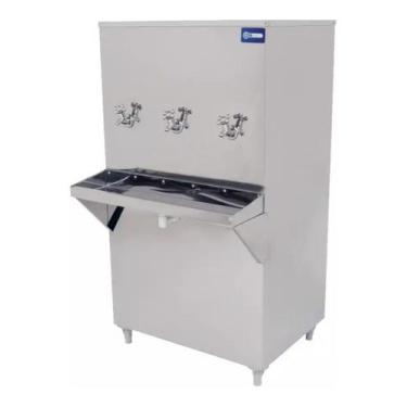 Imagem de Bebedouro Industrial De Coluna 100L 3 Torneiras Knox 220V