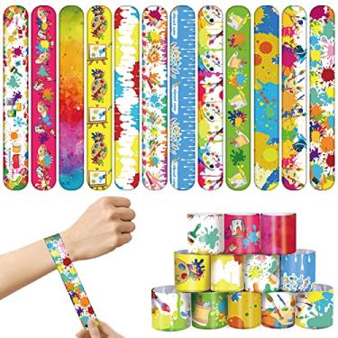 Imagem de YYMYMGJ 48 Peças De Pulseiras Arte Com Tema Splash, Lembrancinhas Festa Para Crianças, Aniversário, Chá Bebê, Presentes Feriado, Decoração