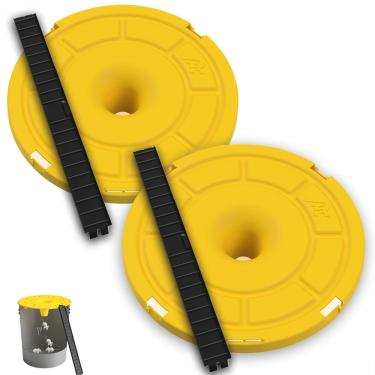 Imagem de RinneTraps | Pacote com 2 - Buraco em uma tampa balde armadilha para mouse | Multicaptura | Serve para qualquer balde de 5 galões |