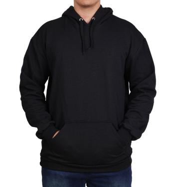 Imagem de Moletom Liso Masculino Canguru Blusa de Frio Feminina-Masculino