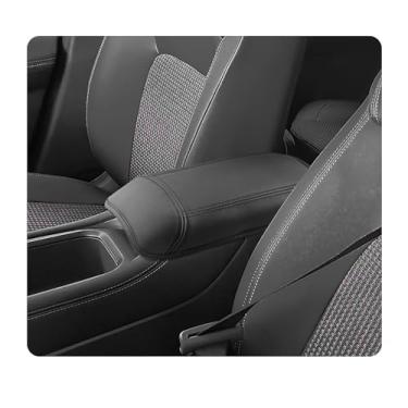 Imagem de LUWU Capa de console central 2025 Kicks compatível com acessórios Nissan Kicks 2025 2025 Kicks S/SV/SR Capa de apoio de braço capa de console de apoio de braço (preto fino)