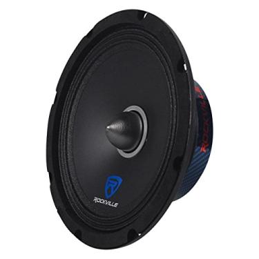 Imagem de Rockville RXM84 Alto-falante de áudio automotivo de alcance médio/médio de 20 polegadas, 250 W, 4 Ohm, cone reforçado com Kevlar, compatível com CEA, alto SPL, para entusiastas de áudio automotivo