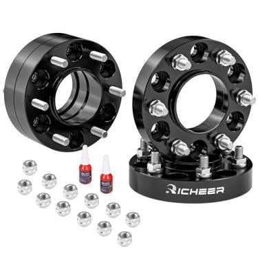Imagem de Richeer compatível com 4 peças espaçadores de roda centric de 3,25 cm 6 x 5,5 (6 x 139,7 mm) com parafusos de 14 x 1,5 e furo de 78,1 mm Tahoe Avalanche Express Suburban Sierra Yukon Escalade