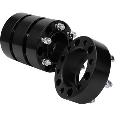 Imagem de IRONTEK 4 peças de adaptadores espaçadores de roda de 2 polegadas 6 x 5,5 (6 x 139,7 mm) 12 x 1,5 parafusos espaçadores hubcentric furo do cubo de 106 mm para Toyota Tacoma/4Runner/Tundra/FJ Cruiser;