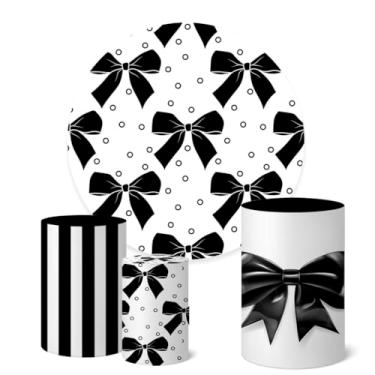 Imagem de Trio Capas Cilindro + Painel Redondo Sublimado 1,50m Laços (K1LAS0005)