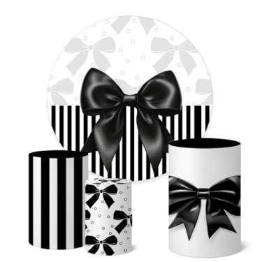 Imagem de Trio Capas Cilindro + Painel Redondo Sublimado 1,50m Laços (K1LAS0004)