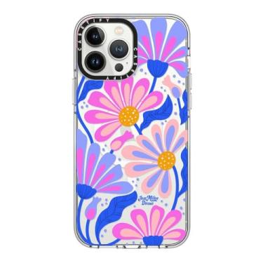 Imagem de CASETiFY Capa transparente para iPhone 13 Pro Max [não amarela/2 m. Proteção contra quedas de grau militar/compatível com Magsafe] - Margarida mística - transparente