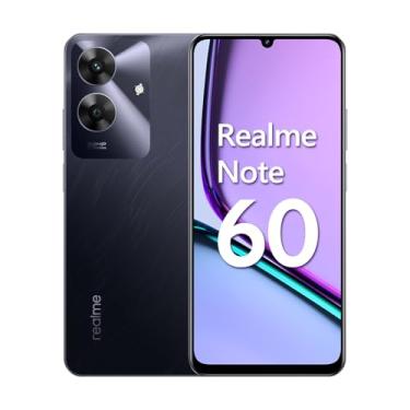 Imagem de Celular Realme Note 60 RMX3933 4 GB de RAM/256 GB/UNISOC T612 Octa Core, Smartphone Mármore Preto