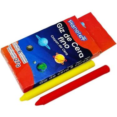 Imagem de Giz De Cera, Planet, 6 Cores