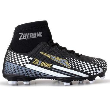 Imagem de Chuteira campo Zayoone Adulto e infantil, Preto, 41