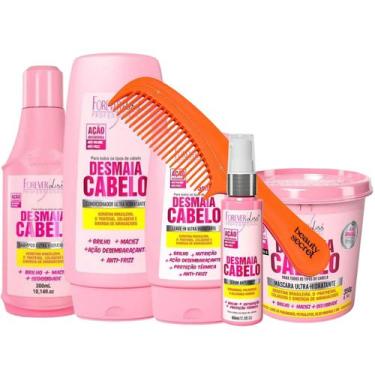 Imagem de Kit Desmaia Cabelo Forever Liss Completo Pente Beauty Secret