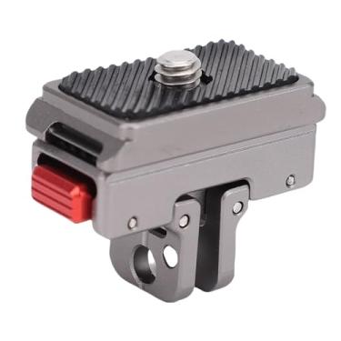 Imagem de Yunseity Montagem de Liberação Rápida da Câmera Magnética, Adaptador de Liberação Rápida Leve da Liga de Alumínio Com Orifício de Parafuso Duplo 1/4in para 360 ACE Pro 2 X4 X3 X2 Câmera