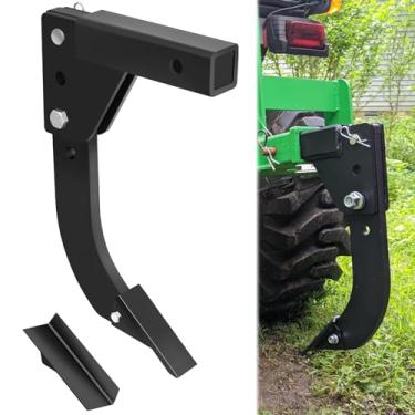 Imagem de A valetadeira montada em engate serve para engate de 3 pontos, subsolador resistente, estriador de grama de engate para trator ATV/UTV, arado de haste de vala ajustável de 40,6 cm, escavador de vala