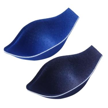 Imagem de Pacote com 2 calcinhas masculinas que melhoram a protuberância, bojo com esponja, roupa de banho acolchoada para nadar, tangas sensuais (tamanho único, azul + azul marinho)