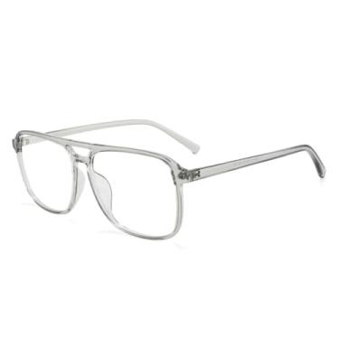 Imagem de Óculos de sol femininos anti-luz azul com armação transparente (2)