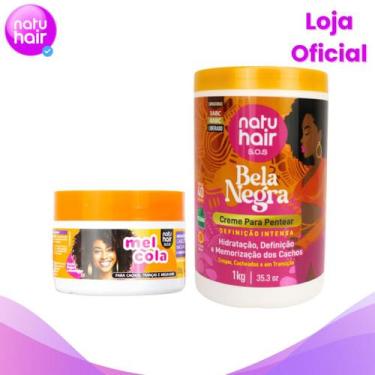 Imagem de Kit Mel Cola SOS NatuHair 350g + Bela Nega 1kg - Natuhair Cosméticos