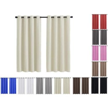 Imagem de Cortina Janela Tecido Alice Com Ótimo Caimento 2,60 X 1,40m Altura - C