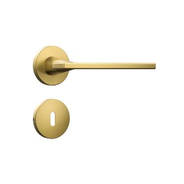 Imagem de Fechadura Porta Interna Sala Quarto Dourada Gold Stam