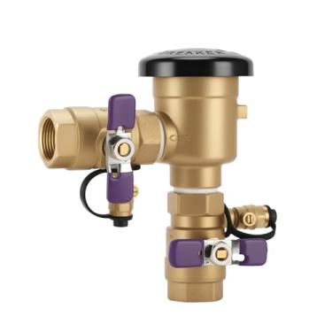 Imagem de Solimeta Conjunto de disjuntor a vácuo de pressão de 2,54 cm | Substituição para 720A | Válvula preventiva de refluxo de latão espesso | Max 400 PSI | para sistemas de irrigação, água comercial e