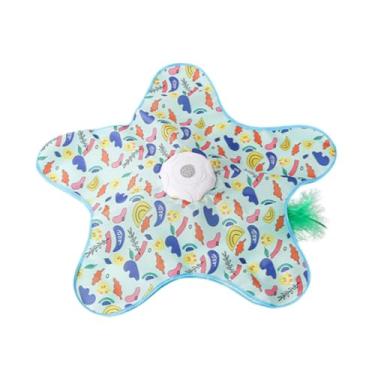 Imagem de Generic Brinquedo de esconde-esconde para gatos, varinha móvel com pena para gatos adultos entediados, Amarelo