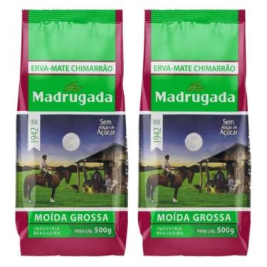 Imagem de Kit 2 Erva Mate Moída Grossa Madrugada 500g Gaúcho Chimarrão